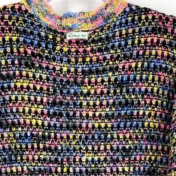 NWT Circus NY Multicolored Rainbow Sweater S - Picture 6 of 12